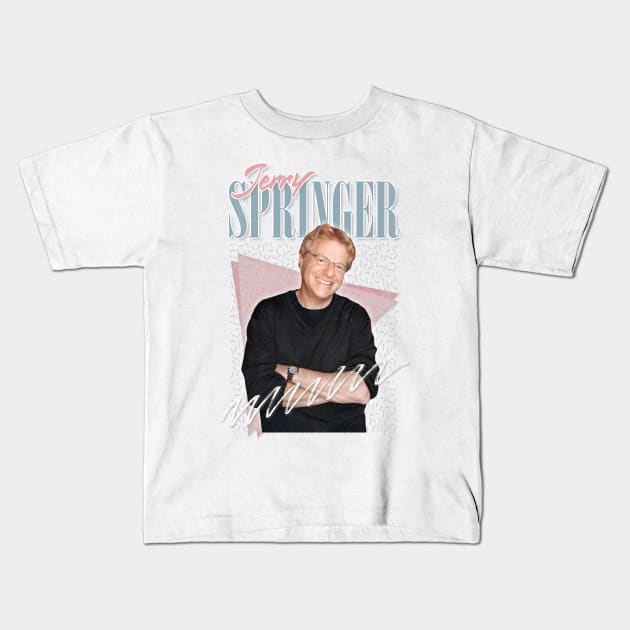 Jerry Springer / Vintage Look 90s Style Design Kids T-Shirt by DankFutura